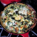 Kale and Ricotta Frittata with Sausage